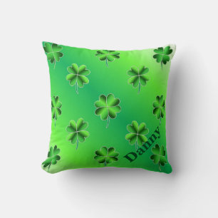Diseños de almohadas decorativos Shamrock Irish St