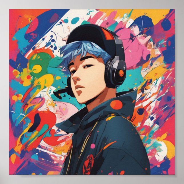 diseños de arte audaz de colores modernos (Frente)