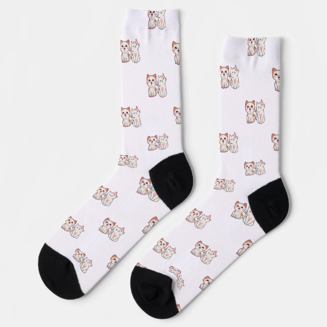 diseños de calcetines lindos, geniales y de edició (Izquierda)