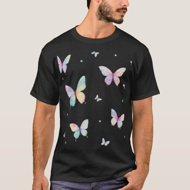 Diseños de camisetas de acuarela de mariposa soñad (Anverso)