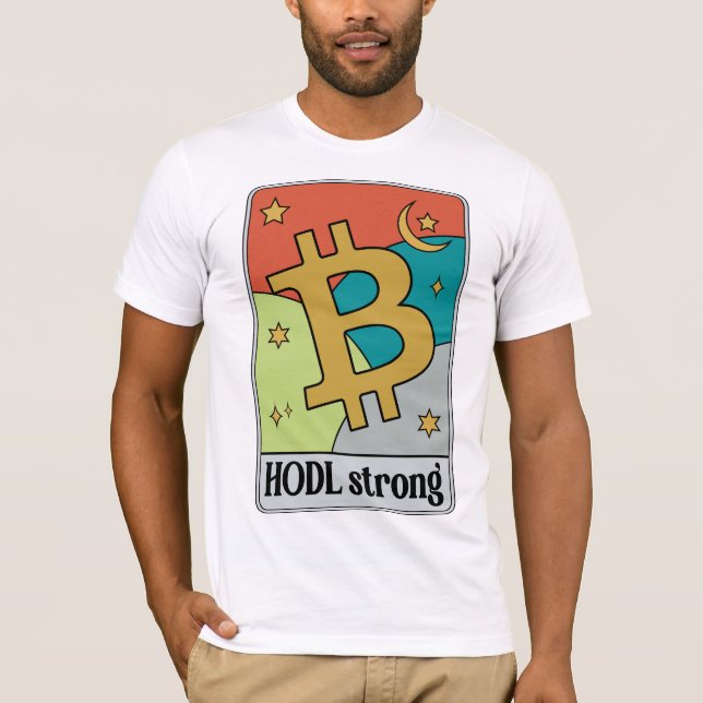 Diseños de camisetas de bitcoin y criptodivisa (Anverso)