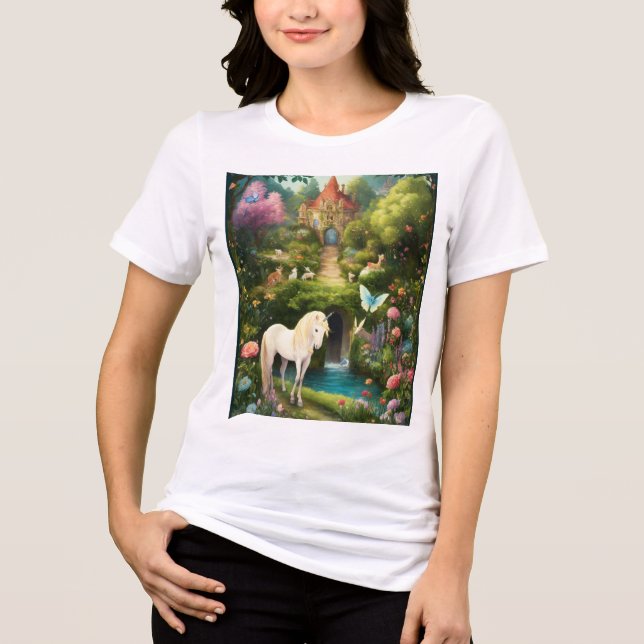 Diseños de camisetas forestales de unicornio encan (Anverso)