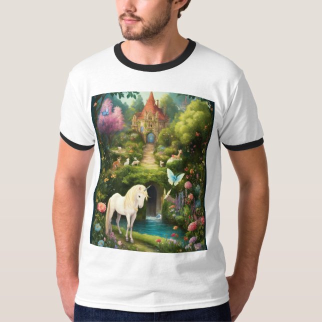 Diseños de camisetas forestales de unicornio encan (Anverso)