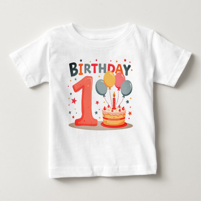 Diseños de camisetas para el cumpleaños de un niño (Anverso)