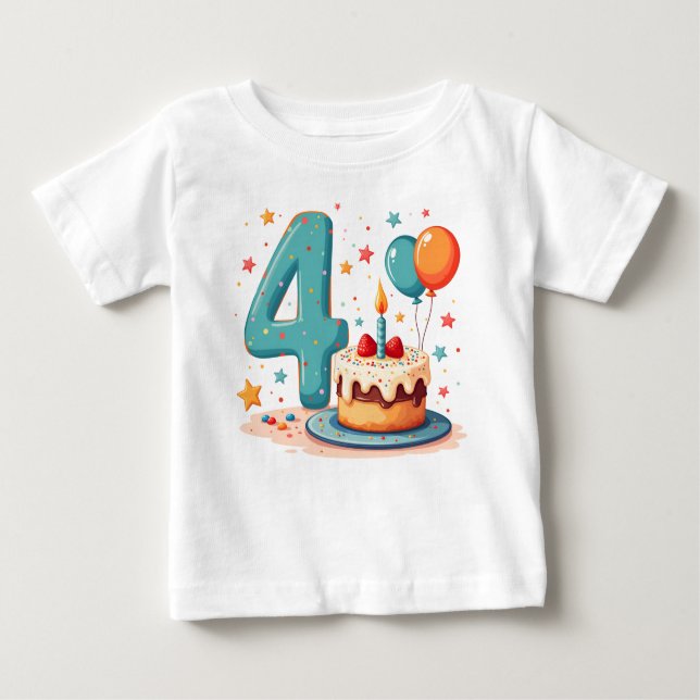 Diseños de camisetas para el cumpleaños de un niño (Anverso)
