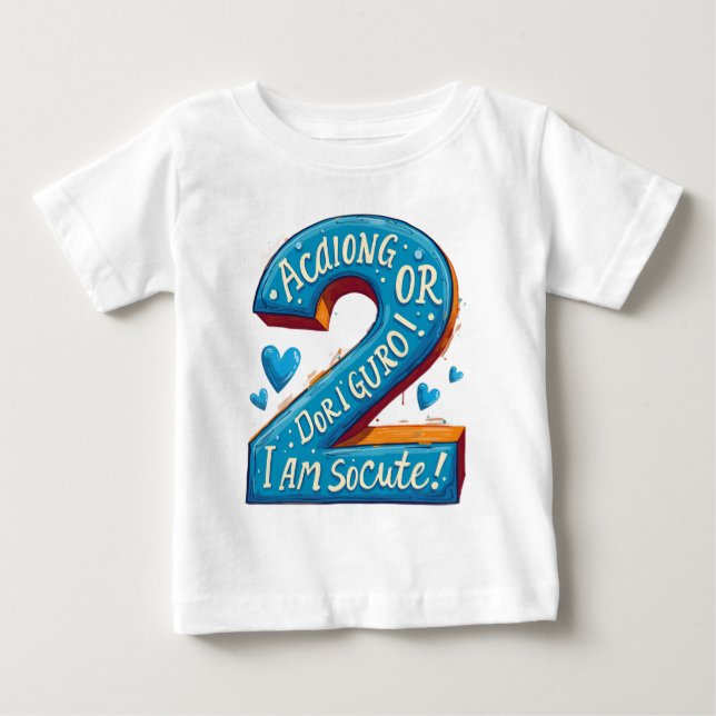 Diseños de camisetas para el cumpleaños de un niño (Anverso)