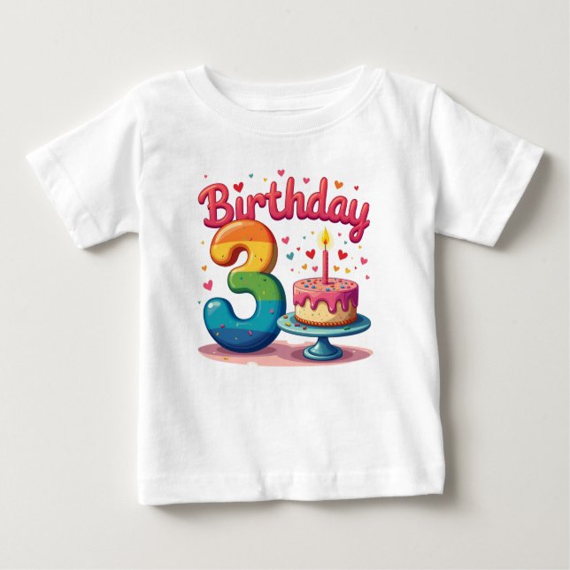 Diseños de camisetas para el cumpleaños de un niño (Anverso)