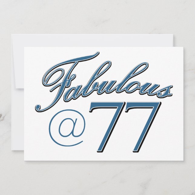 diseños de cumpleaños de 77 años (Anverso)