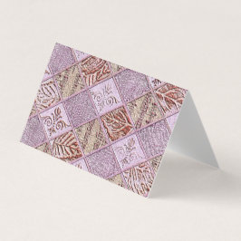 Diseños De Diamantes En Tarjeta Rosa