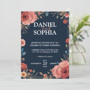 Diseños de invitación a la boda elegante - Celebra