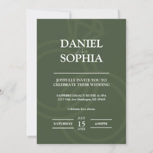 Diseños de invitación a la boda elegante - Celebra