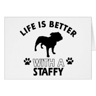 Diseños de la raza del perro de Staffy