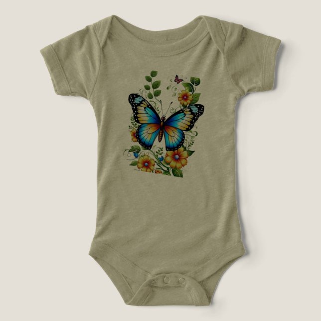 Diseños de moda de Butter Fly Art.All-T-Shirts (Diseño delantero )