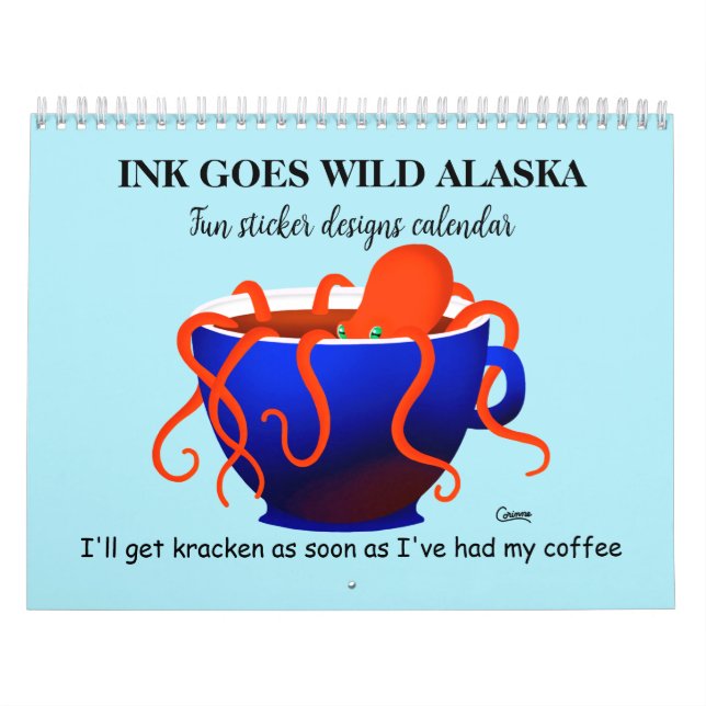 Diseños de Pegatinas divertidos - Calendario medio (Tapa)