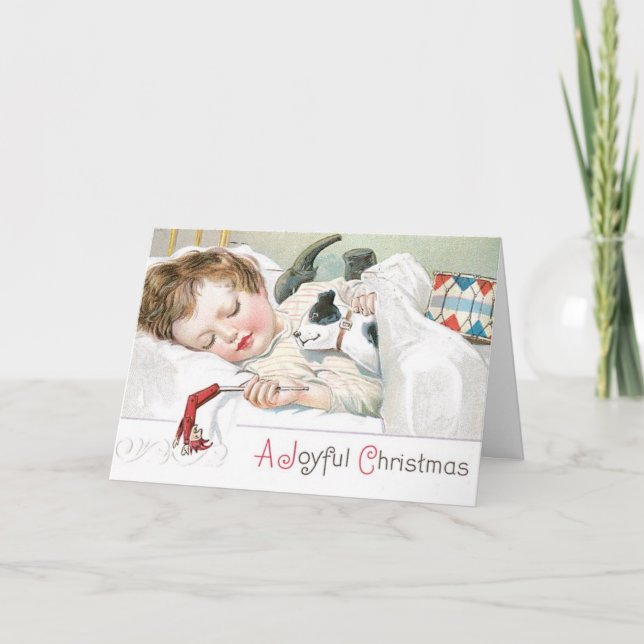 Diseños de tarjetas de Navidad de época original (Anverso)