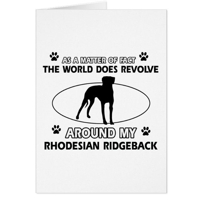 diseños divertidos de RHODESIAN RIDGEBACK (Frente)