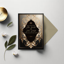 Diseños editables de lujo para invitaciones de bod