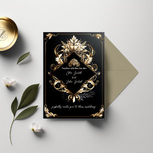 Diseños editables de lujo para invitaciones de bod