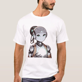 Diseños futuristas de camisetas robóticas
