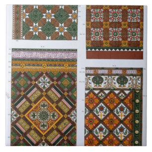 Diseños para la mayólica y las tejas esmaltadas