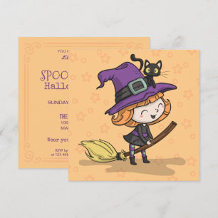 Disfraces de Halloween Spooktaculares Invitación
