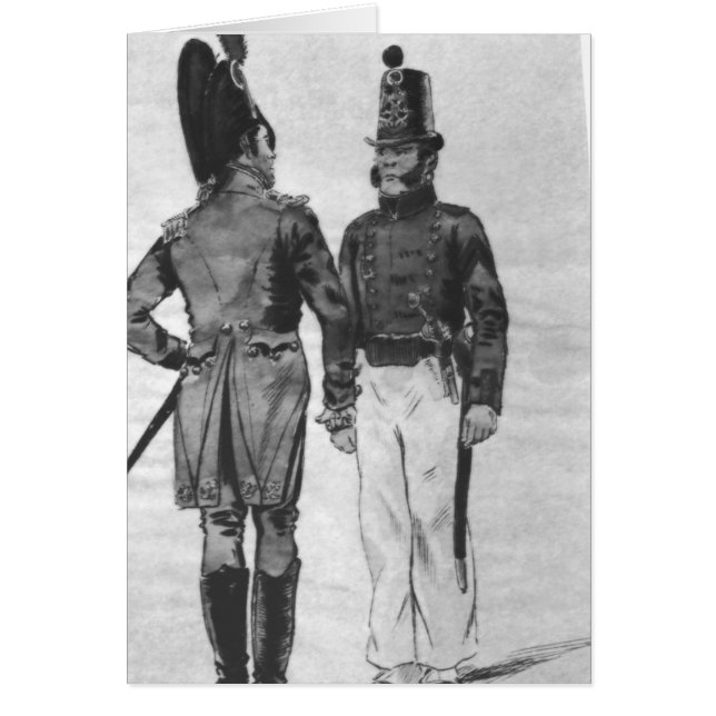 Disfraces de infantes de marina de Francia de 1804 (Frente)