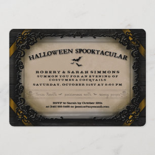 Disfraces y cócteles Invitación en Halloween Spook