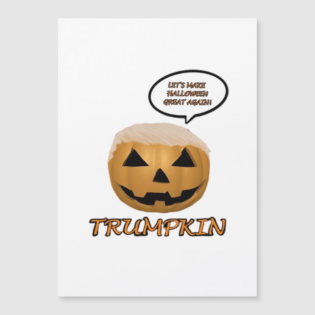 Disfraz ajustado de Trumpkin de Halloween (Anverso)
