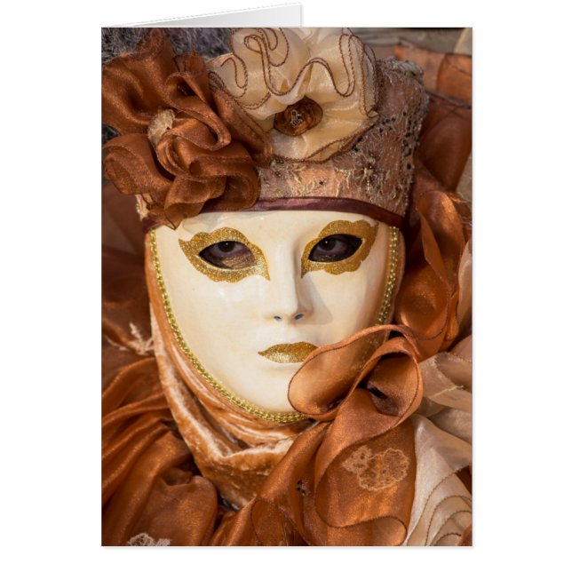 disfraz de Carnaval naranja, Venecia (Frente)