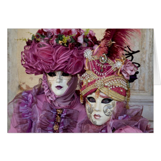 disfraz de Carnaval púrpura, Venecia (Anverso (Horizontal))