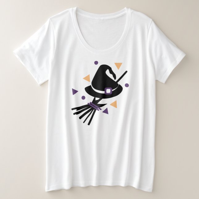 Disfraz de confeti de bruja de Halloween lindo par (Anverso del diseño)