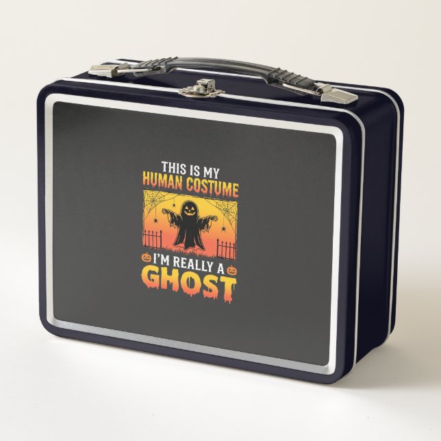 Disfraz de Fantasma Vintage de Halloween para Huma (Anverso)