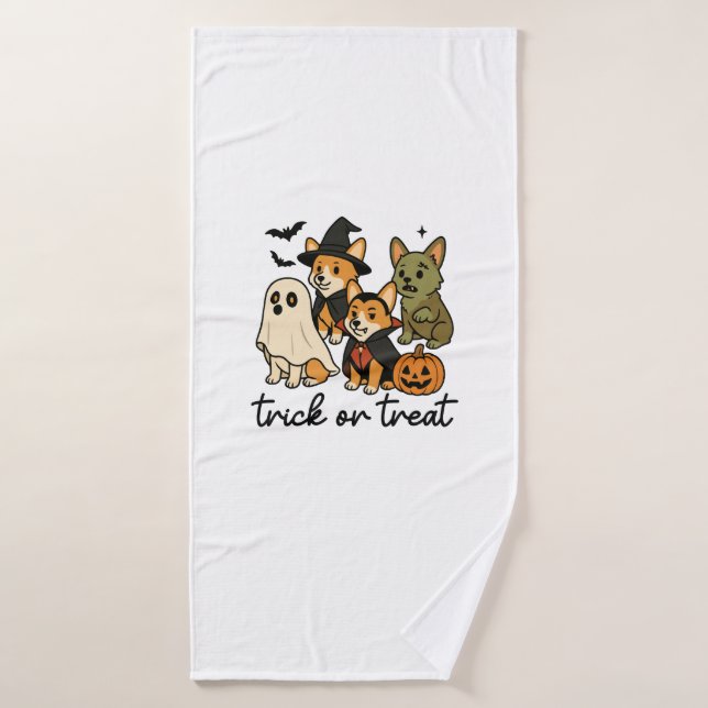 disfraz de Halloween para corgi  (Toalla de baño)
