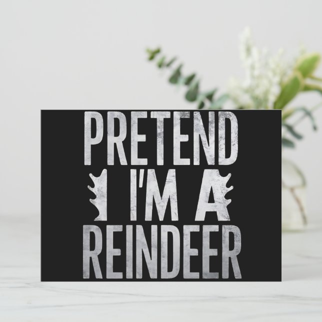 Disfraz de Navidad de Reno Pretende que soy un Ren (Anverso de pie)