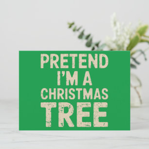 Disfraz de Navidad Pretendo ser un árbol de Navida