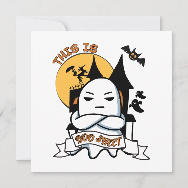Disfraz divertido de fantasma para Halloween (Anverso)