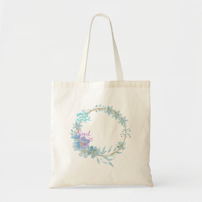 Disfruta Cada Momento De La Bolsa De Tote (Frente)