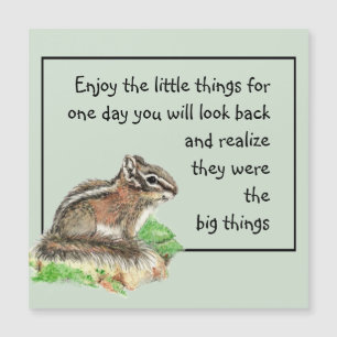 Disfruta de cosas Inspiradoras Cita Chipmunk