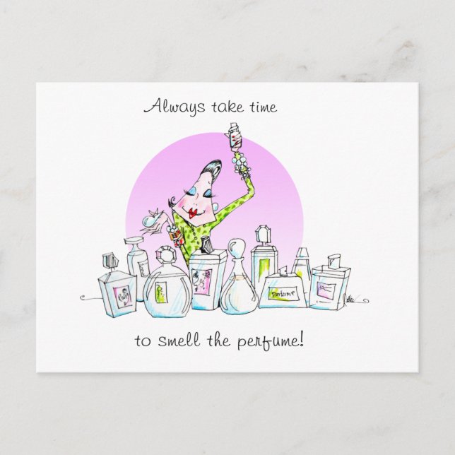 Disfruta de la postal del perfume (Anverso)