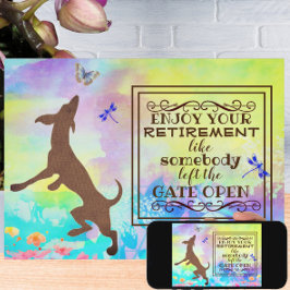 Disfruta de tu tarjeta de acuarela de baile de ret