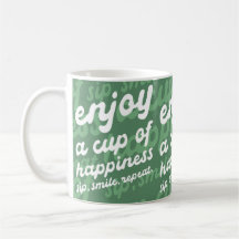 Disfruta de una copa de felicidad | Mug motivacion