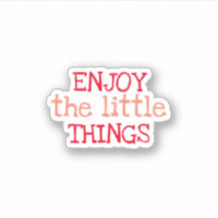 Disfruta del Pegatina estético de moda Little Thin