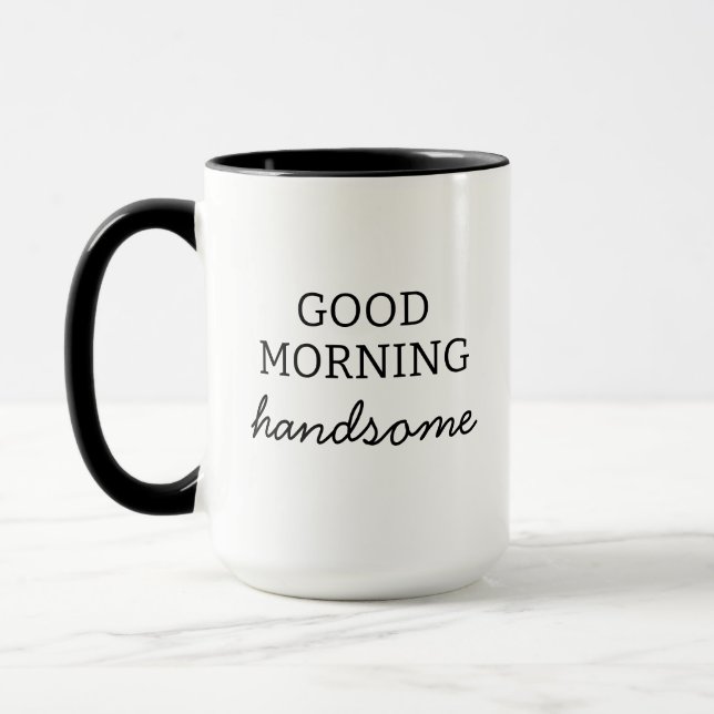 Disfruta Tu Café Guapo Taza De Buenos Días, (Izquierda)