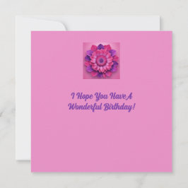 ¡Disfruta Tu Cumpleaños! Tarjeta de cumpleaños flo