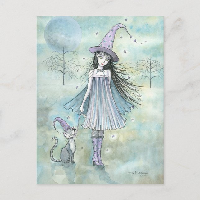 Disfrutando de la tarjeta postal del gato salvaje  (Anverso)