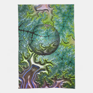 Disfrutando de la toalla de té de viaje