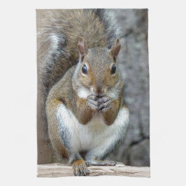 Disfrutando de una toalla de té