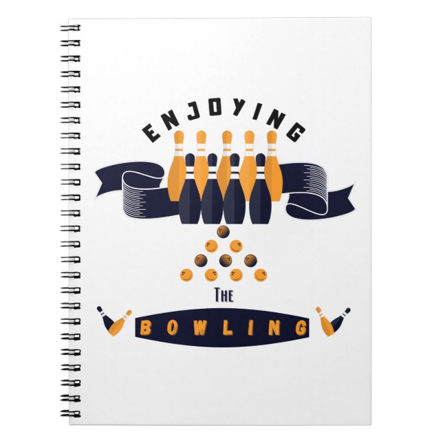 Disfrutando del cuaderno de Bowling (Frente)