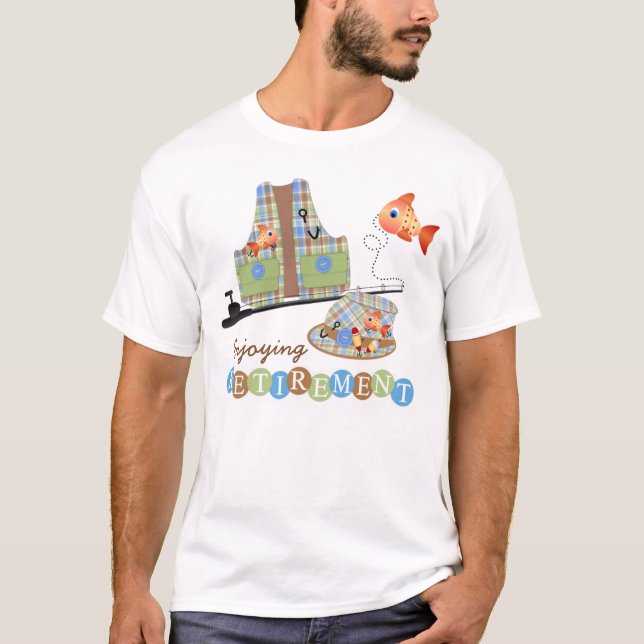 Disfrutando la Jubilación - Camiseta Básica para H (Anverso)