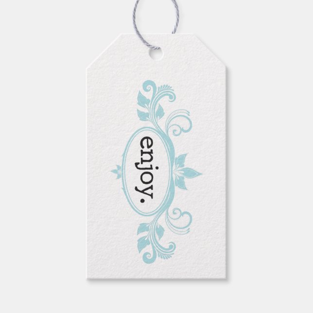 Disfrutar de la etiqueta de regalo (Anverso)